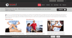 Desktop Screenshot of physio1st.com